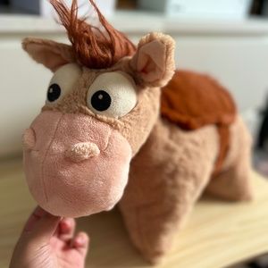 Disney Parks Pixar Toy Story Plush Bullseye 20" Pillow Pet Horse Stuffed AnimalD